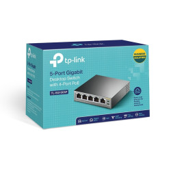 TP-Link TL-SG1005P | Switch | 5x RJ45 1000Mb/s, 4x PoE, Desktop - Immagine 3