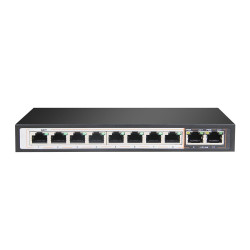 Extralink PERSES | Switch PoE | 8x Gigabit PoE/PoE+, 2x RJ45 Uplink Gigabit, 96W - Obrázek 2