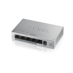 Switch Zyxel GS1005-HP, 5x RJ45 1000Mb/s, 4x PoE, 60 W,...
