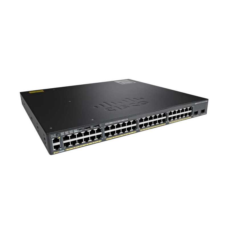 Cisco Catalyst 2960X | Switch | 48x RJ45 1000Mb/s PoE, 2x SFP+, 740W