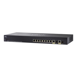 Коммутатор Cisco SG355-10P, 10x 1000Mb/s PoE, 62W, 2x...