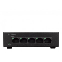 Cisco SF110D-05 Switch, 5x 100Mb/s, Masaüstü Kasa - Görsel 2