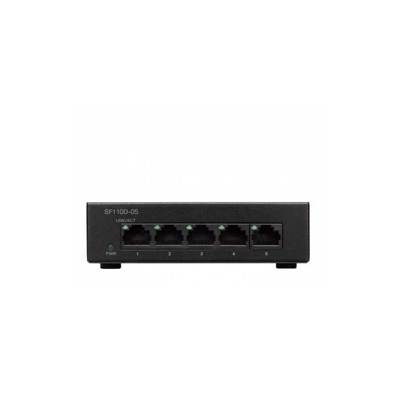 Cisco SF110D-05 Switch, 5x 100Mb/s, Masaüstü Kasa - Görsel 2