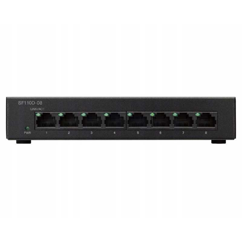 Коммутатор Cisco SF110D-08, 8x 100Mb/s, Настольный Корпус - Изображение 2