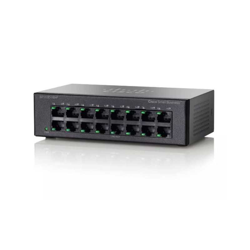 Cisco SF110D-16 | Switch | 16x 100Mb/s, Desktop - Imagen 2