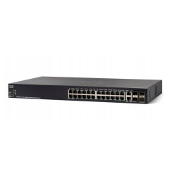 Cisco SG350X-24P | Switch PoE | 24x Gigabit RJ45 PoE, 2x...