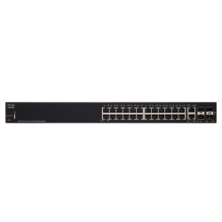 Cisco SF250-24 | Switch | 24x 100Mb/s, 2x 1Gb/s Combo(RJ45/SFP), Managed, Rackmount - Imagen 2