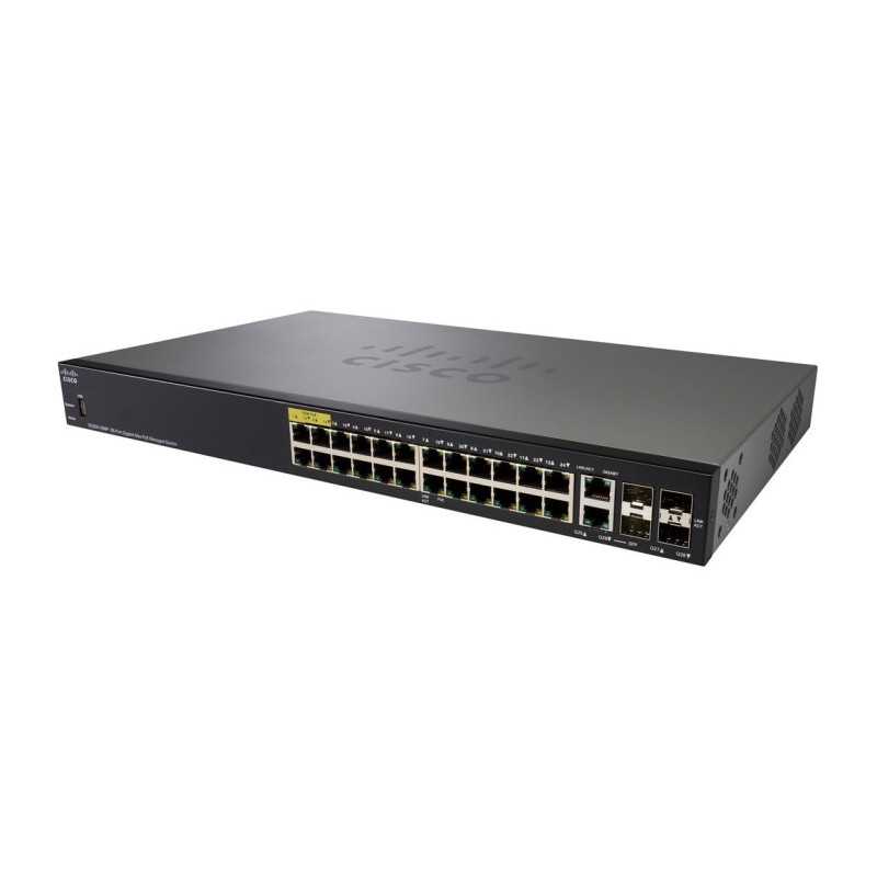 Cisco SG350-28MP | PoE-Schalter | 24x 1000Mb/s PoE, 382W, 2x Combo(RJ45/SFP) + 2x SFP, verwaltet - Bild 3