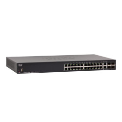 Cisco SF250-24P | Switch | 24x 100Mb/s PoE/PoE+, 2x 1Gb/s...
