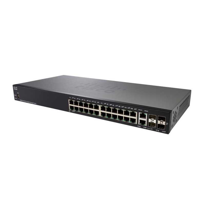 Cisco SG350-28 | Switch | 24x 1000Mb/s, 2x Combo(RJ45/SFP) + 2x SFP, Managed - Imagem 3