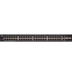 Cisco SF250-48HP | Switch | 48x 100Mb/s PoE/PoE+, 2x 1Gb/s Combo + 2x SFP, PoE 195W, Managed - Image 2
