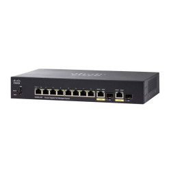 Cisco SG350-10P | PoE Switch | 8x 1000Mb/s PoE, 62W, 2x...