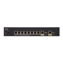Cisco SG350-10P | Switch PoE | 8x 1000Mb/s PoE, 62W, 2x Combo(RJ45/SFP), gestionado - Imagen 3