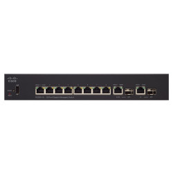 Cisco SG350-10 | Switch | 8x 1000Mb/s, 2x Combo(RJ45/SFP), gerenciado - Imagem 3