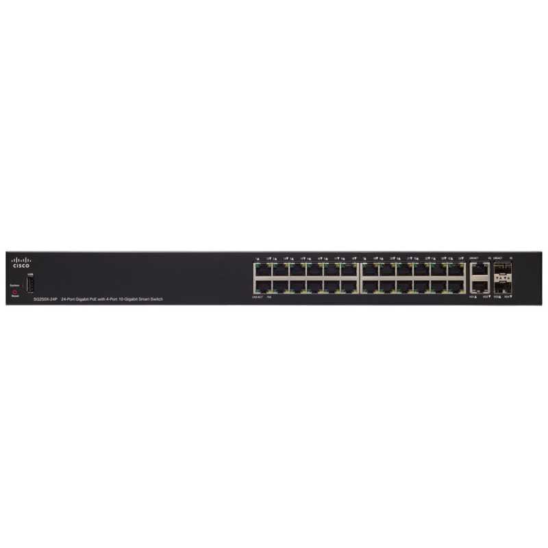 Cisco SG250X-24P | Switch PoE | 24x 1000Mb/s PoE/PoE+, 195W, 2x 10Gb/s, 2x SFP+, Řízený - Obrázek 2