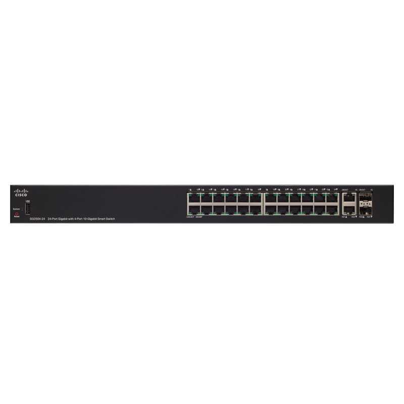 Cisco SG250X-24 | Switch | 24x 1000Mb/s, 2x 10Gb/s, 2x SFP+, gestionado - Imagen 2