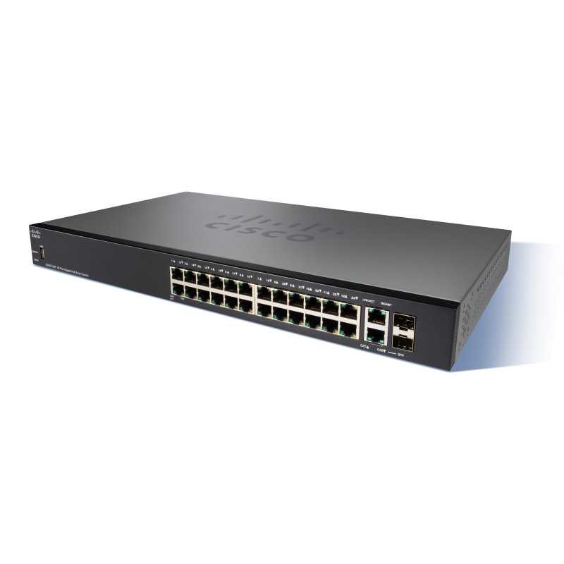 Cisco SG250-26P | PoE-Schalter | 24x 1000Mb/s PoE/PoE+, 2x 1Gb/s Combo, PoE 195W, Verwaltet - Bild 2