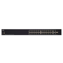 Cisco SG250-26P | PoE Switch | 24x 1000Mb/s PoE/PoE+, 2x 1Gb/s Combo, PoE 195W, gestito - Immagine 3