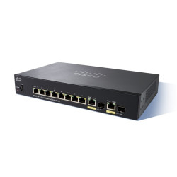 Cisco SG250-10P | Switch PoE | 8x 1000Mb/s PoE/PoE+, 2x 1Gb/s Combo, Moc 62W, PoE In, Zarządzalny - Zdjęcie 2