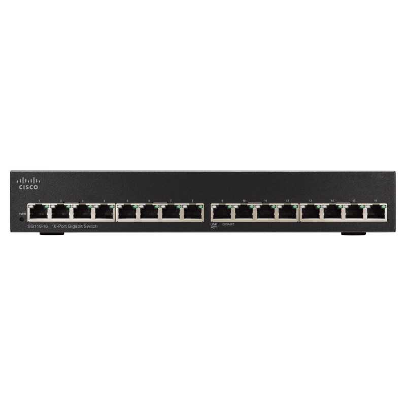 CISCisco SG110-16 | Switch | 16x 1000Mb/s, montado en rack - Imagen 2