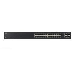 Cisco SG220-26P | PoE Switch | 24x 1000Mb/s, 2x SFP/RJ45 Combo, 24x PoE, 180 W, Managed, Rackmount - Image 2