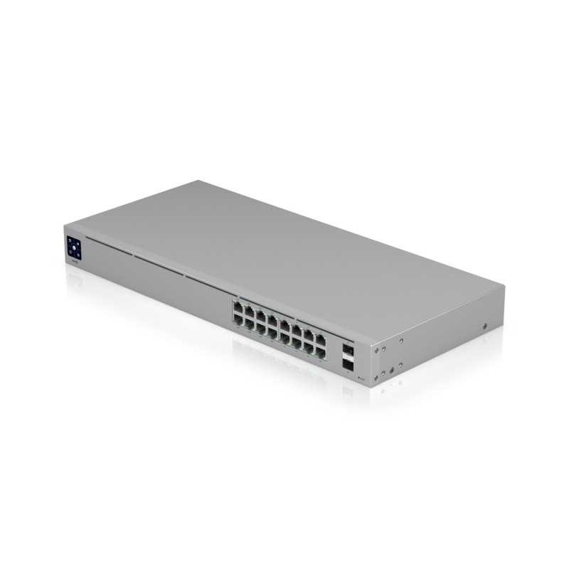 Коммутаторы Ubiquiti USW-16-POE, UniFi, 16x RJ45 1000Mb/s, 8x PoE+, 2x SFP - Изображение 3