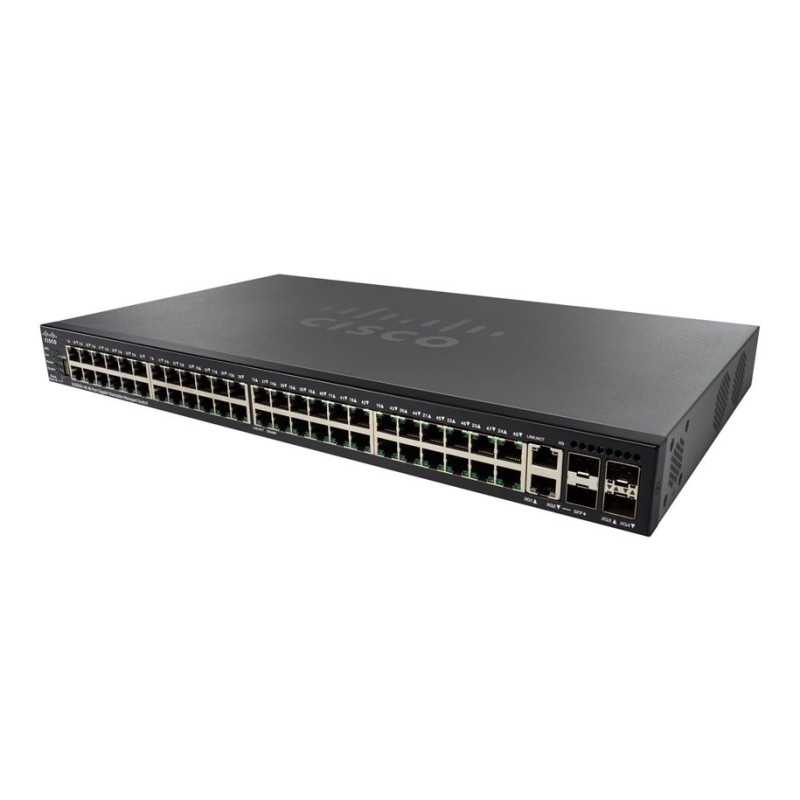 Cisco SG550X-48MP | Switch PoE | 46x 1000Mb/s PoE, 2x 10G Combo(RJ45/SFP+), 2x SFP+, 740W, Stackovatelný - Obrázek 2