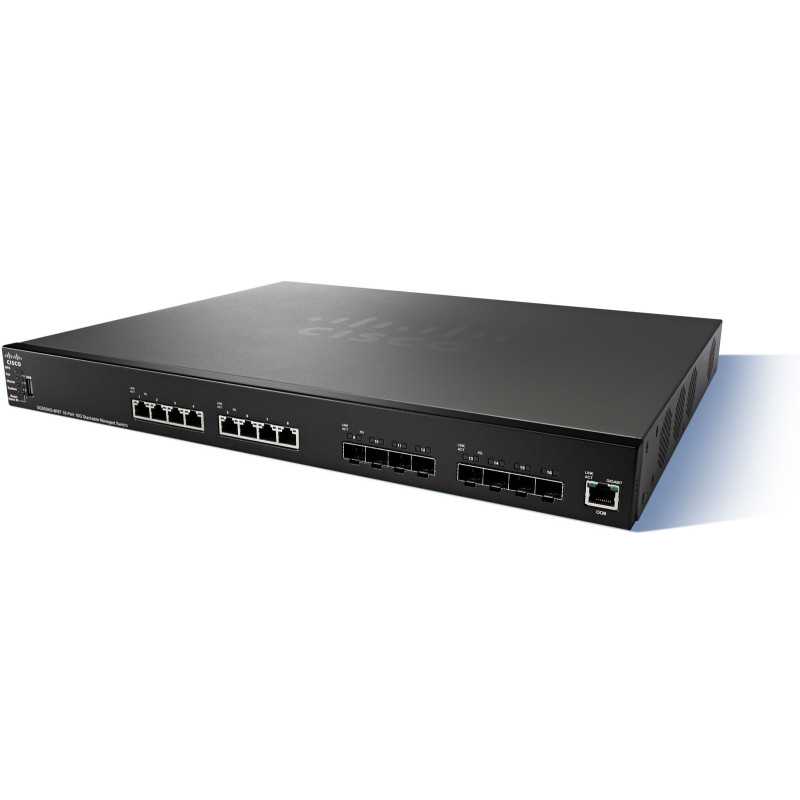 Cisco SG550XG-8F8T | Switch | 8x 10Gigabit Ethernet, 8x 10G SFP+, apilable - Imagen 2