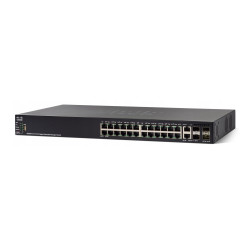 Cisco SG550X-24P | PoE Switch | 24x Gigabit RJ45 PoE, 2x...