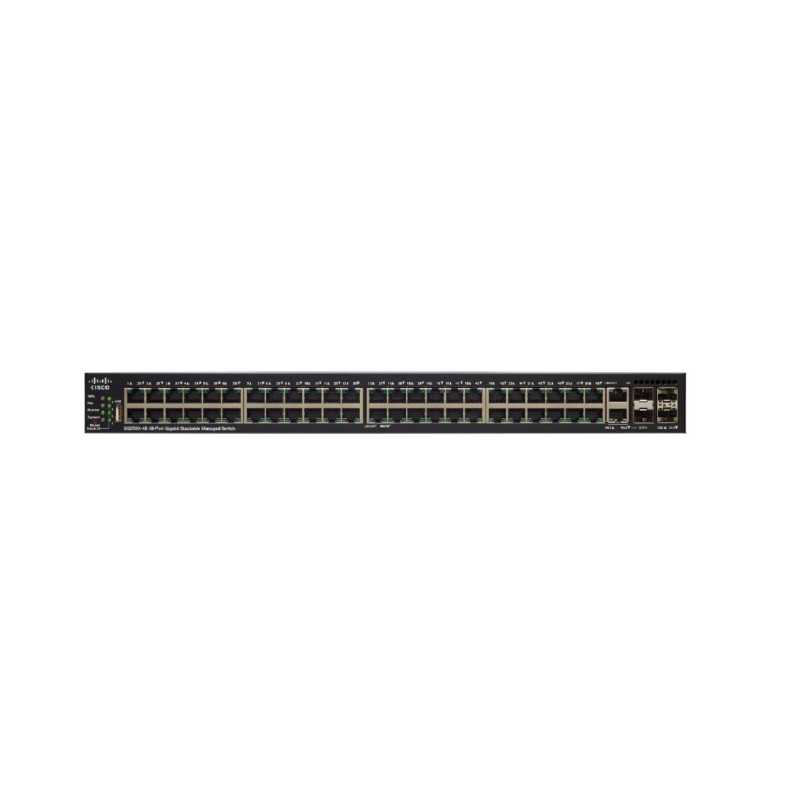 Cisco SG550X-48P | Switch | 48x Gigabit RJ45 PoE, 2x 10G Combo(RJ45/SFP+), 2x SFP+, 382W PoE, Stohovatelný - Obrázek 2