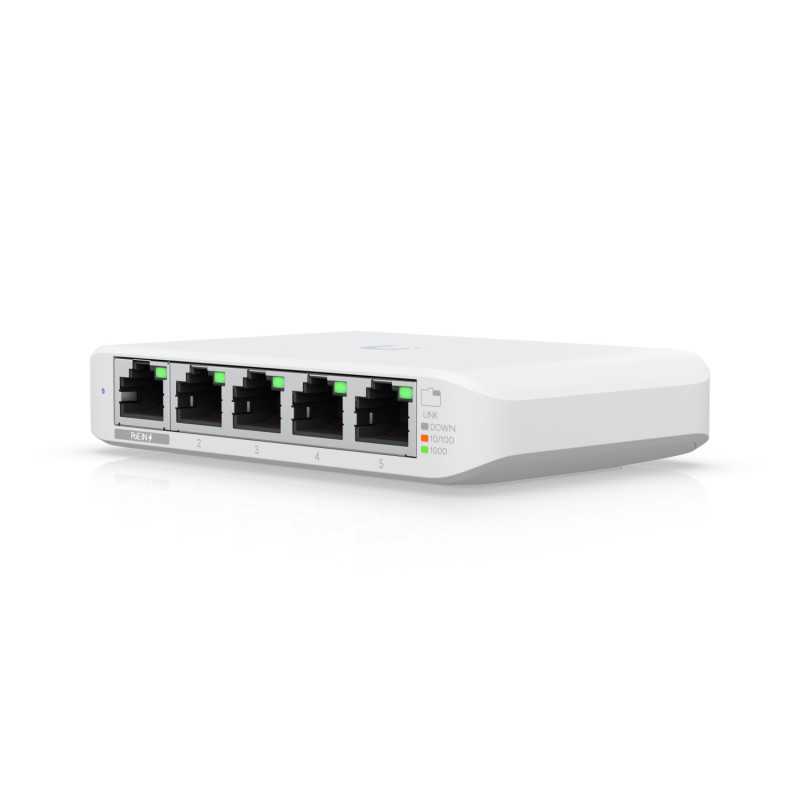 Ubiquiti USW-Flex-Mini | Switch | UniFi, 5x RJ45 1000Mb/s, 1x PoE In - Image 2