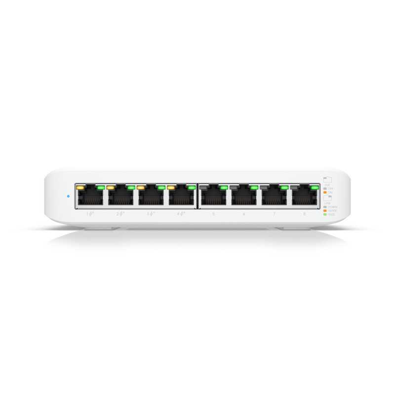 Ubiquiti USW-LITE-8-POE | Switch | UniFi Gen2, 8x RJ45 1000Mb/s, 4x PoE+, 52W - Imagen 2