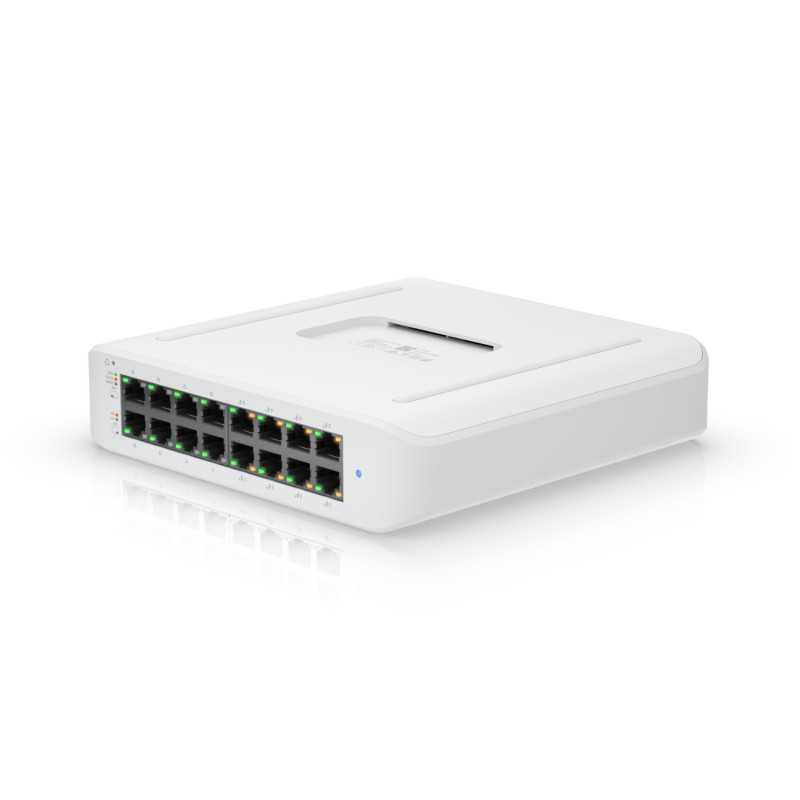 Коммутатор Ubiquiti USW-LITE-16-POE, UniFi Gen2, 16x RJ45 1000Mb/s, 8x PoE+, 45W - Изображение 4