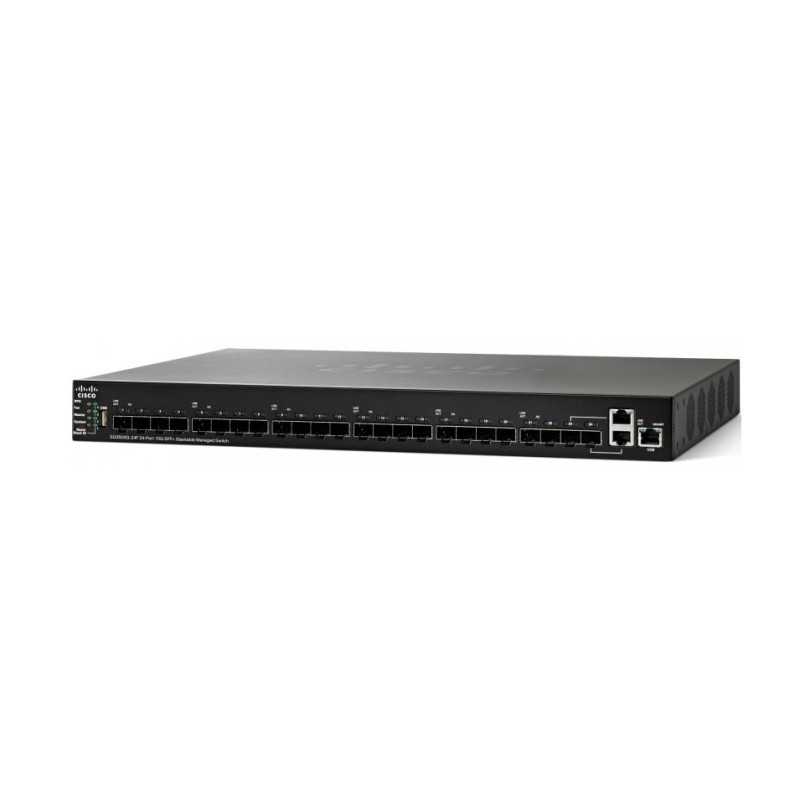 Cisco SG350XG-24F | Switch | 22x SFP +, 2x Combo 10G (RJ45 / SFP +), Empilhável