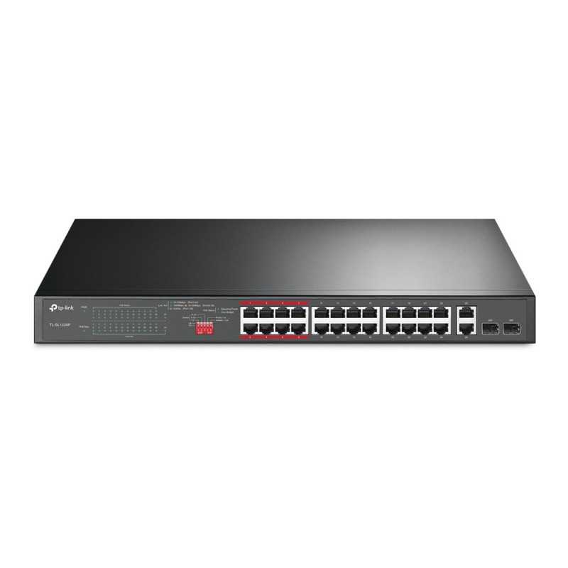 TP-Link TL-SL1226P | Switch | 24x RJ45 100Mb/s PoE+, 2x RJ45 1000Mb/s, 2x SFP, Rack, non gestito