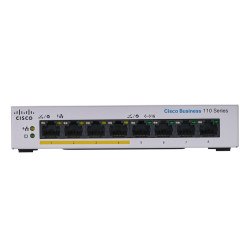 Коммутатор Cisco CBS110-8PP-D, 8x RJ45 1000Mb/s, 4x PoE, Настольный, Нераскрытый, 32W - Изображение 2