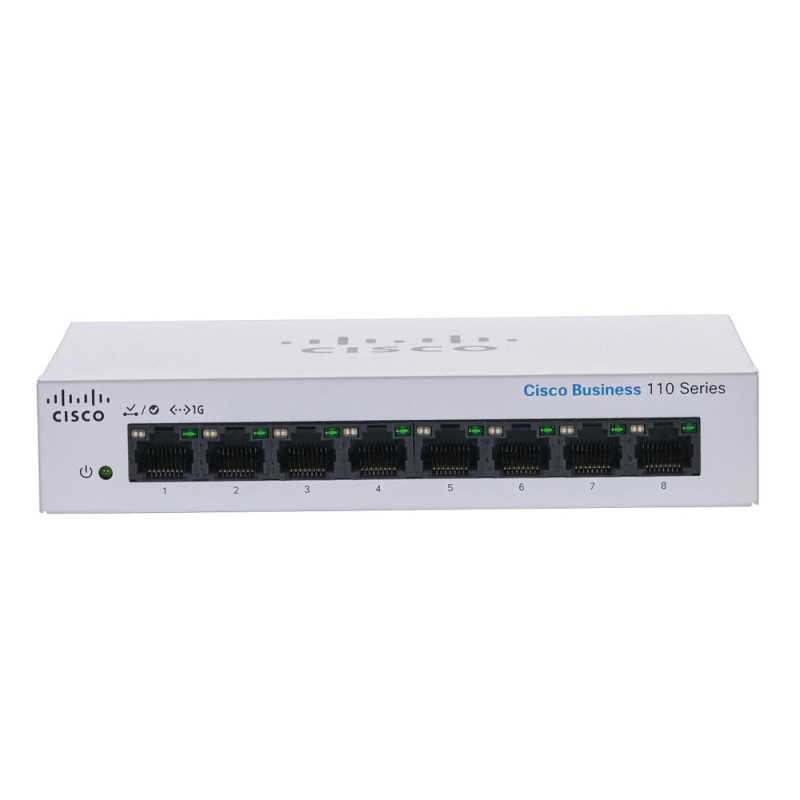 Switch Cisco CBS110-8T-D, 8x RJ45 1000Mb/s, Desktop, Não Gerenciado - Imagem 2