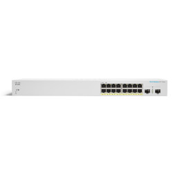 Cisco CBS220-16P-2G Anahtar, 16x RJ45 1000Mb/s PoE, 2x SFP, Masaüstü, Rack, 130W - Görsel 3