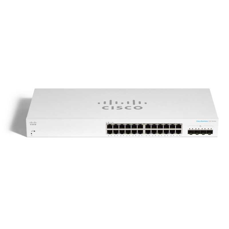 Коммутатор Cisco CBS220-24T-4G, 24x RJ45 1000Mb/s, 4x SFP, Стол, Рак - Изображение 2