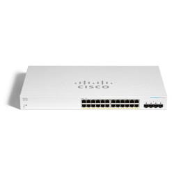 Cisco CBS220-24FP-4G | Switch | 24x RJ45 1000Mb/s PoE, 4x SFP, Desktop, Rack, 382W - Obrázek 2