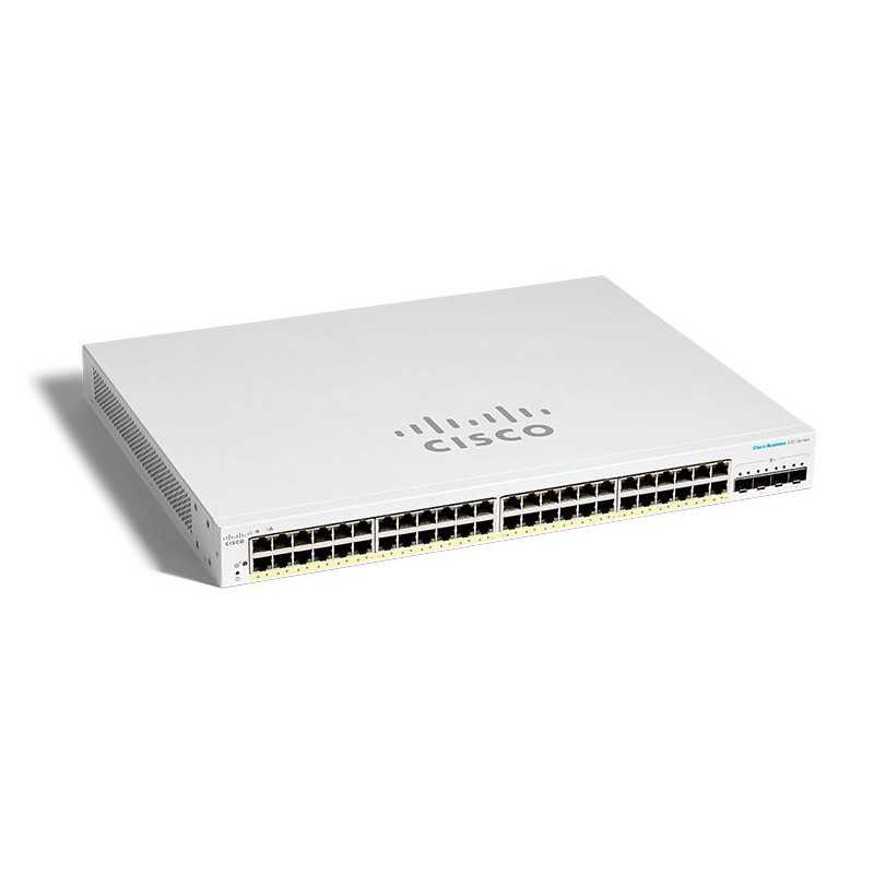 Cisco CBS220-48T-4G | Switch | 48x RJ45 1000Mb/s, 4x SFP, Desktop, Rack