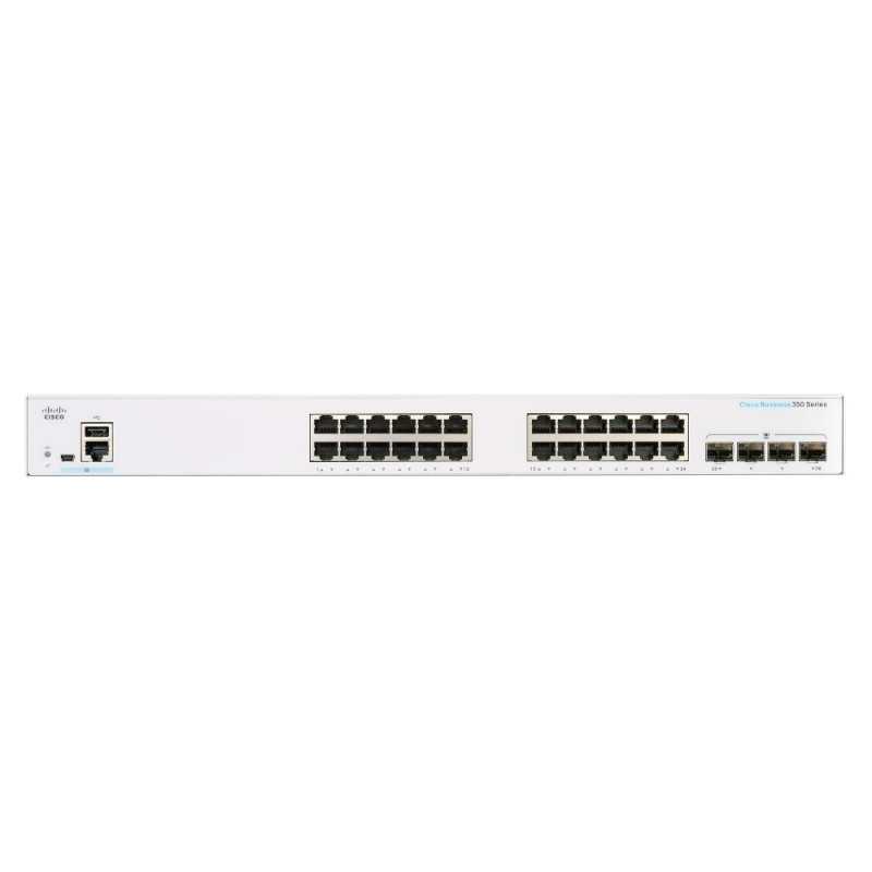Коммутатор Cisco CBS250-24T-4X, 24x RJ45 1000Mb/s, 4x SFP+, установка в стойку - Изображение 2