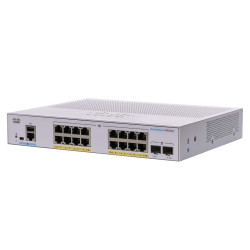Коммутатор Cisco CBS350-16P-E-2G, 16x RJ45 1000Mb/s PoE,...