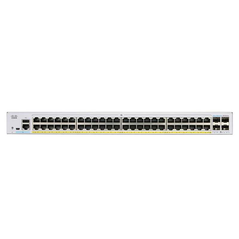 Cisco CBS350-48FP-4G | Switch | 48x RJ45 1000Mb/s PoE, 4x SFP, Rack, 740W - Image 2
