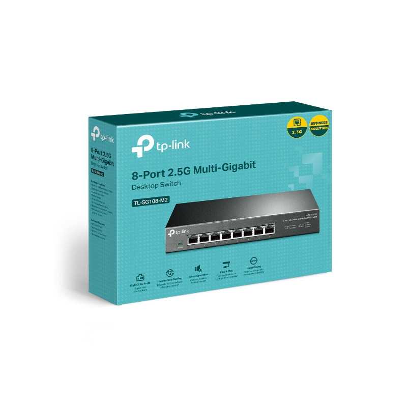 TP-Link TL-SG108-M2 | Přepínač | 8x RJ45 2.5Gb/s, Desktop, Neovladatelný - Obrázek 3