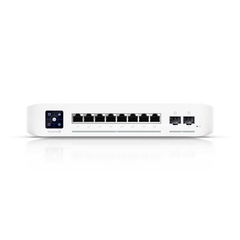 Ubiquiti USW-Enterprise-8-PoE | Switch | 8x RJ45 2.5Gb/s PoE+, 2x SFP+, 120W - Imagem 2