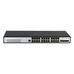 Extralink Chiron Pro | Interruptor PoE | 24x RJ45 1000Mb/s PoE, 4x SFP+, L3, 370W - Imagem 2