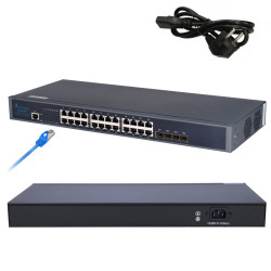 Extralink Chiron | Přep&iacute;nač | 24x RJ45 1000Mb/s, 4x SFP+, L3