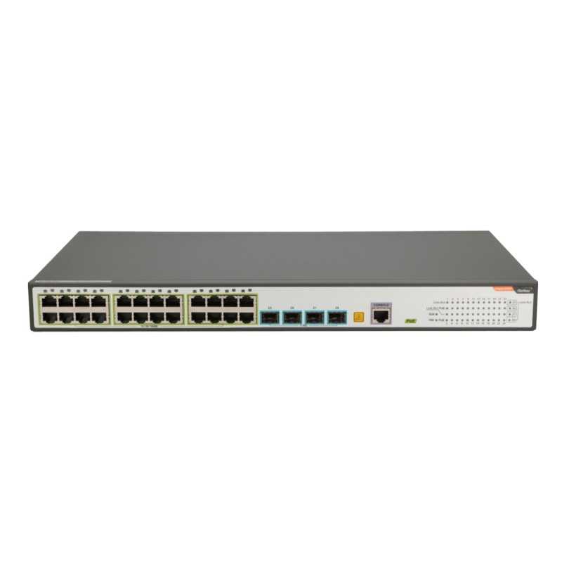 Коммутатор Fiberhome S4820-28T-X-PE-AC, 24x RJ45 1000Mb/s PoE, 4x SFP+ - Изображение 2
