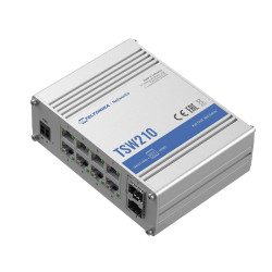 Коммутатор Teltonika TSW210, 8x RJ45 1000Mb/s, 2x SFP
